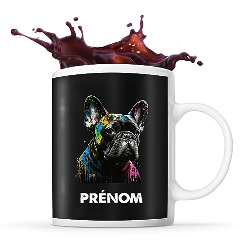 Mug personnalisable Prénom Bouledogue Français Planetee true