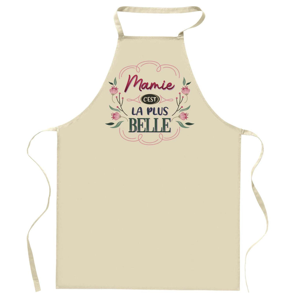 Tablier Mamie la plus belle – Cadeau Original Cuisine Jardinage true