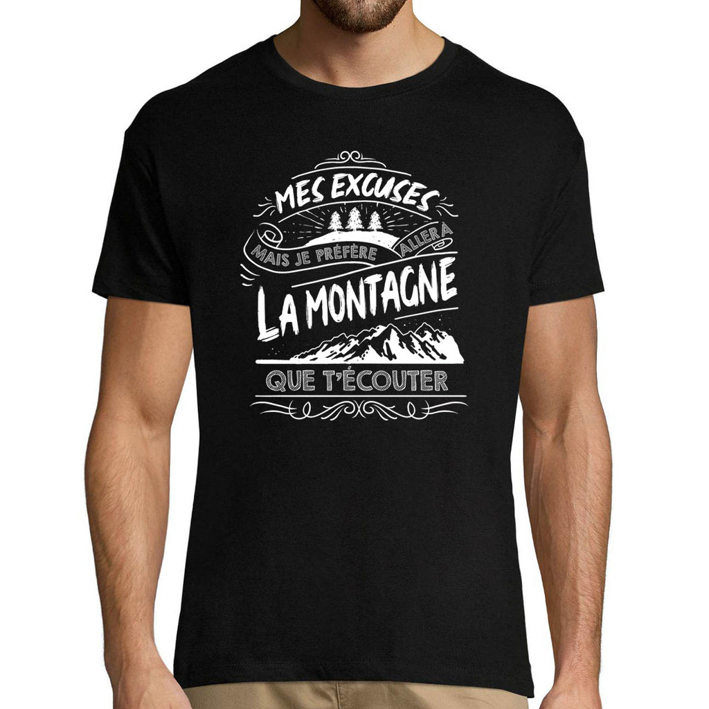 T shirt montagne online homme