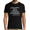T-shirt homme Stephen Hawking L'intelligence - Planetee