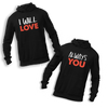 Sweat à capuche couple I will always love you - Planetee