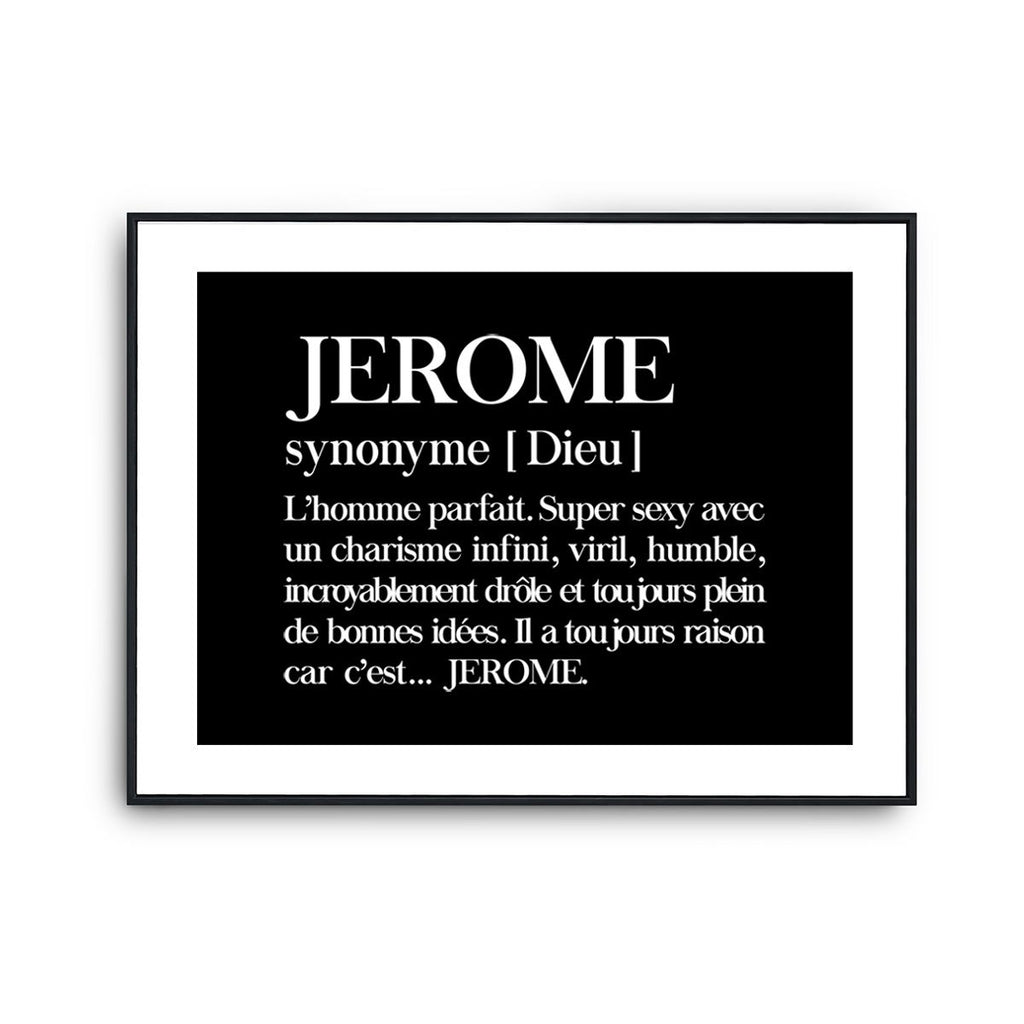 Affiche Jerome Pr nom d finition Humour Poster D coration Murale