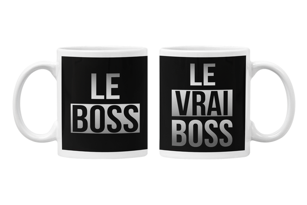 Mug Couple Couple - Le Boss & Le Vrai Boss - Planetee