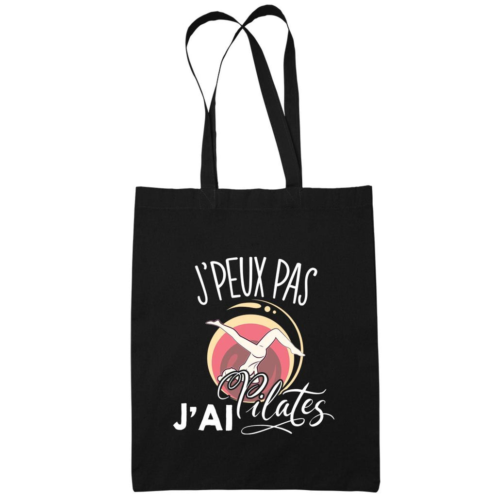 Sac tote bag toile naturel je peux pas j ai base ball Blanc