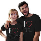 T-shirt couple I love you - Planetee