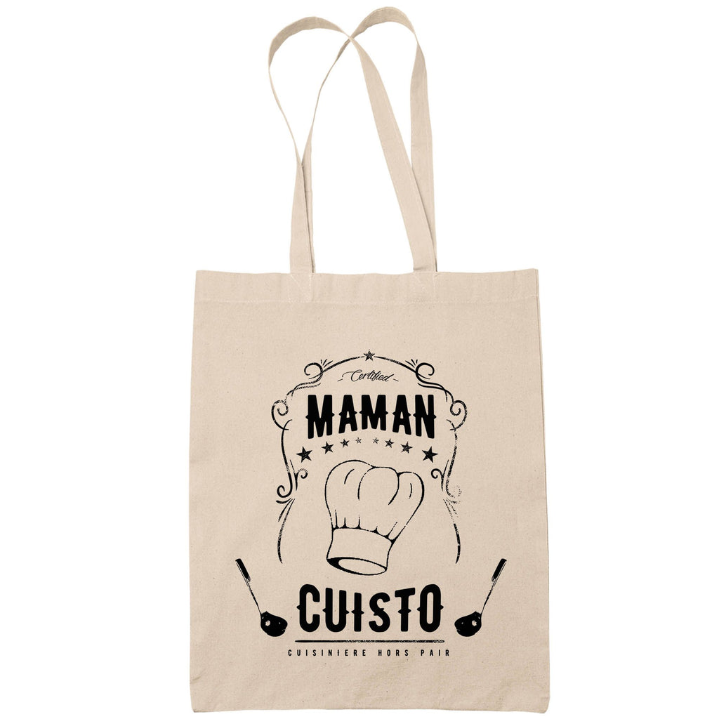 Tote Bag Loto "Je Peux Pas J'ai Loto" Noir - Coton Bio - Idée Cadeau Humoristique - Fabriqué En France