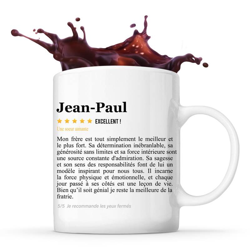 Mug MON FRÈRE A UNE SŒUR FORMIDABLE