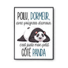 Affiche Panda Dormeur - Planetee