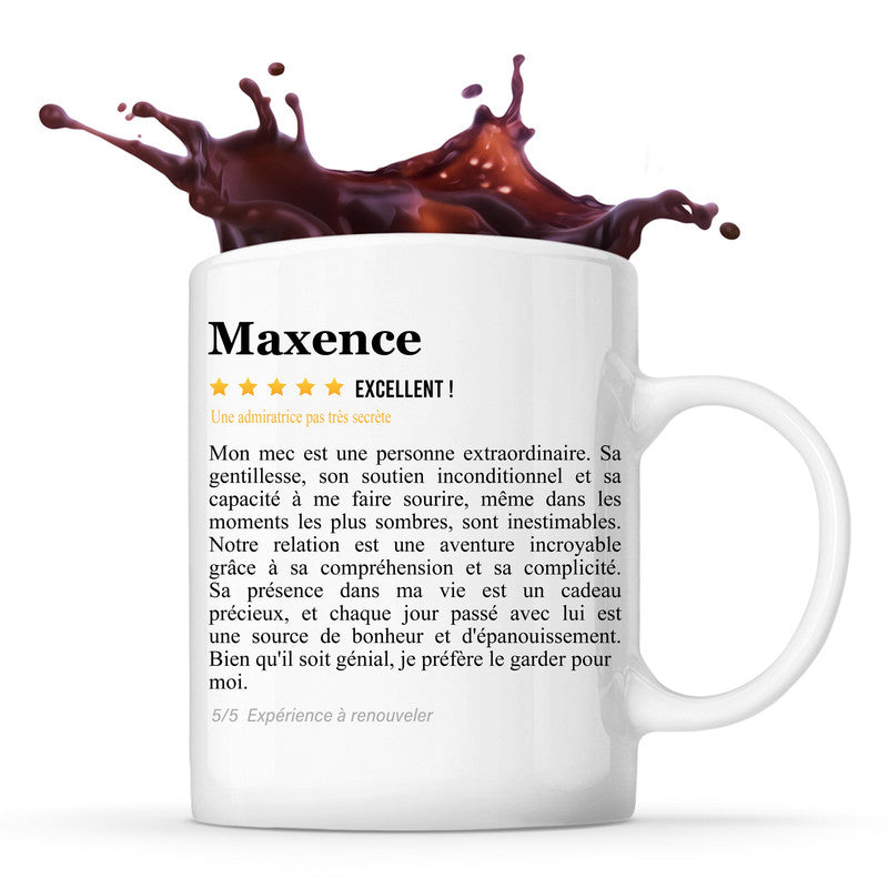 Mug Maxence avis Couple recommandation Tasse Saint Valentin