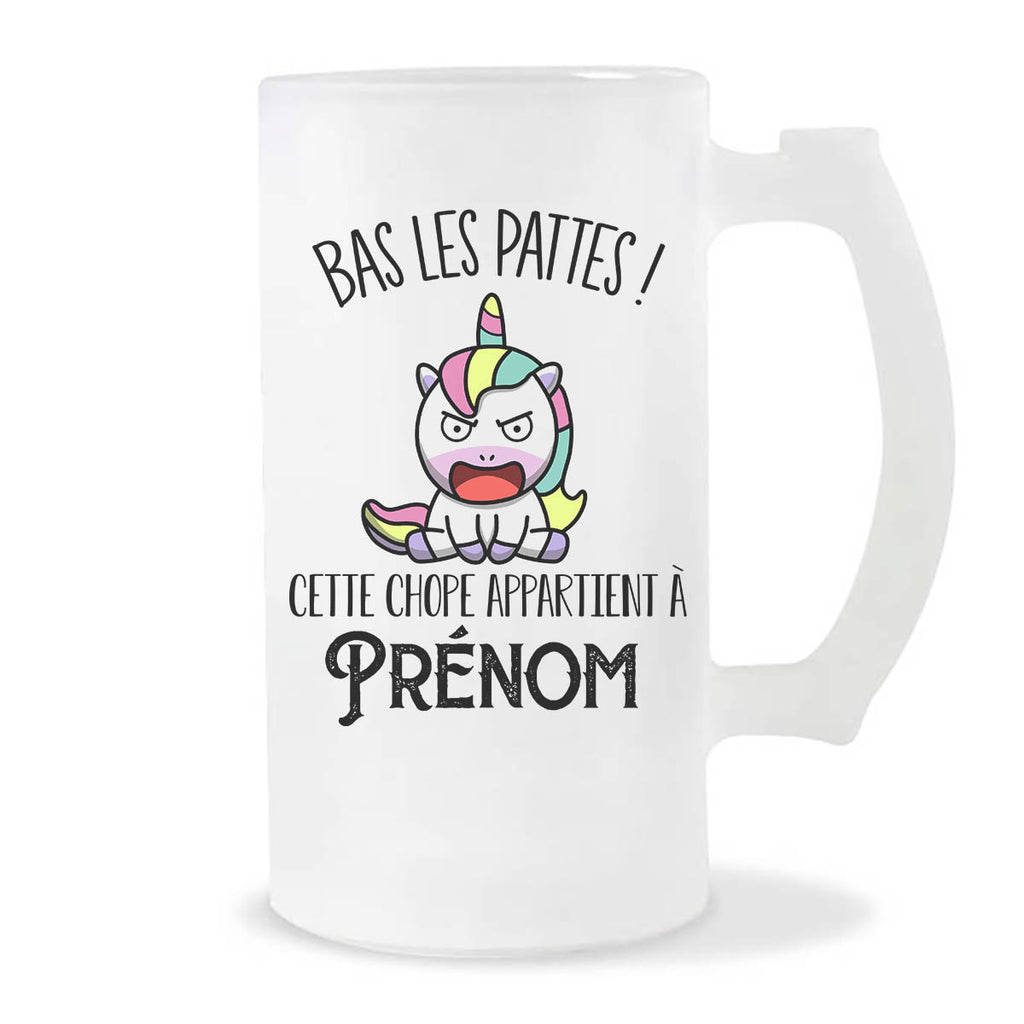 Chope Bière Personnalisée Photo + Message - Cadeau Anniversaire Papa Maman Amour Instantané