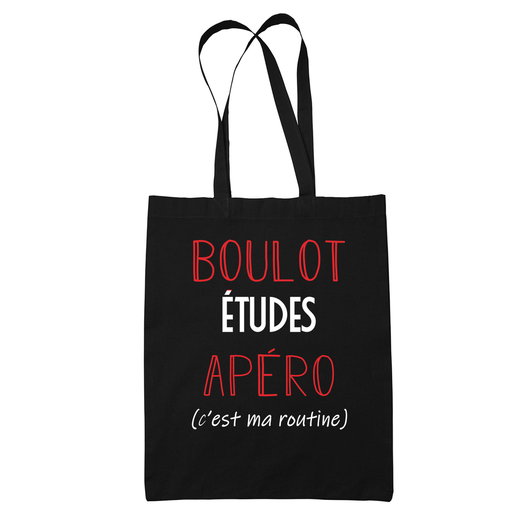 Sac Tote Bag Études C'est ma Routine Planetee true