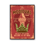 Affiche Vintage Medieval Town - Planetee