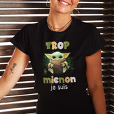 T-shirt Femme Bébé Yoda Mignon - Planetee
