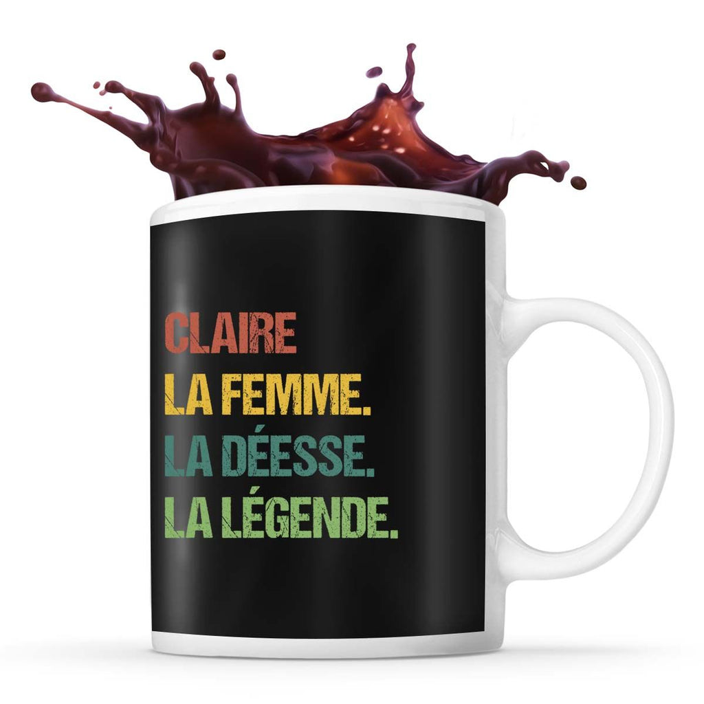 Mug Claire la Déesse la Légende Vintage| Tasse Idée Cadeau | Planetee