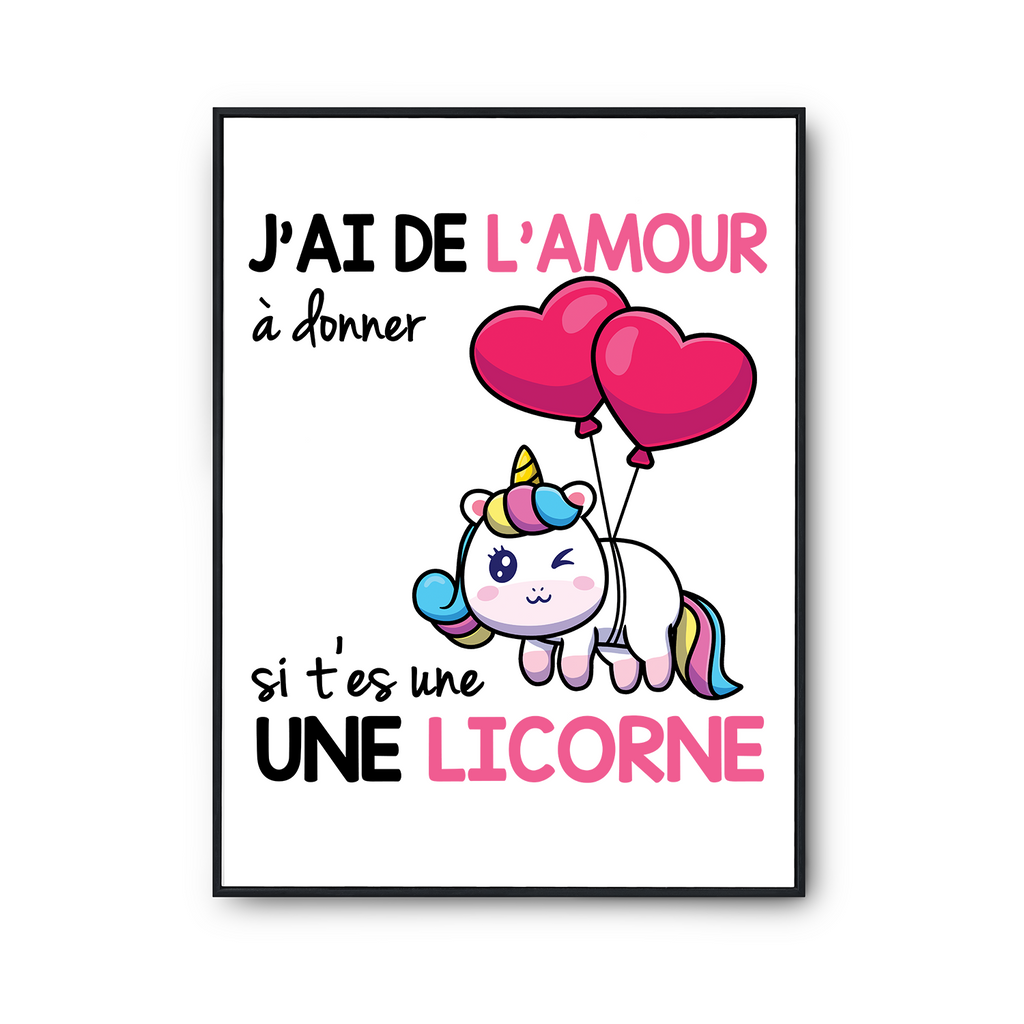 Cadre Licorne personnalisé avec prénom Décoration licorne anniversaire  Cadeau anniversaire licorne Décoration chambre fille licorne -  Canada