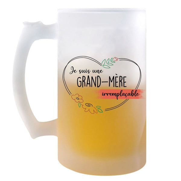 Chope de bière Grand-mère Irremplaçable - Planetee