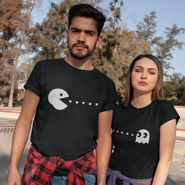 T-shirt couple Pacman and Ghost - Planetee