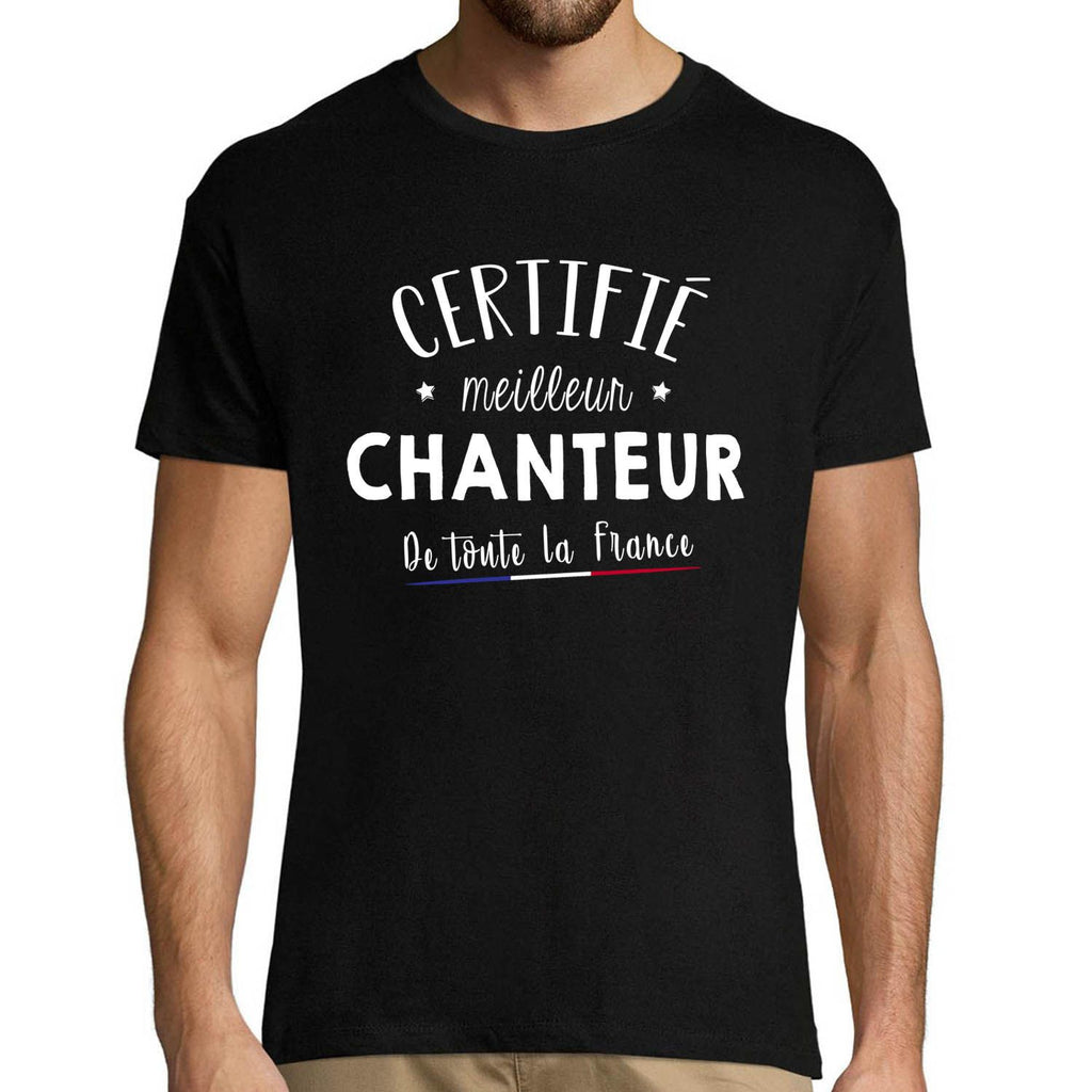 T shirt homme Chanteur Meilleur de France Planetee