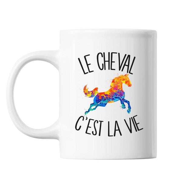Mug Cheval c'est la vie Équitation - Planetee