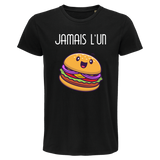 T-shirt couple Jamais l'un sans l'autre | hamburger et frites - Planetee