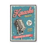 Affiche Vintage Karaoke - Planetee