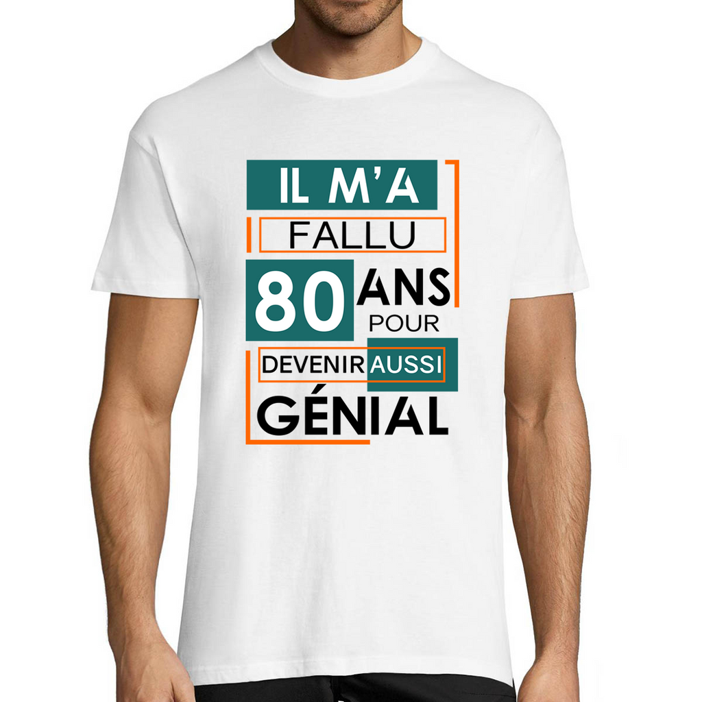 Idées cadeau anniversaire 80 ans - T-shirt Homme Anniversaire 80 ans