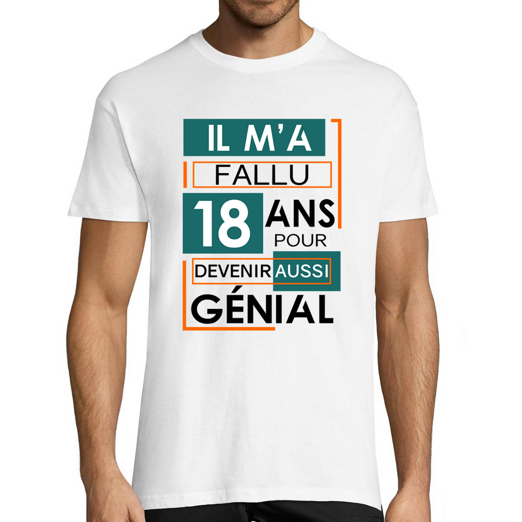 Idées cadeau anniversaire 18 ans - T-shirt Homme Anniversaire 18 ans