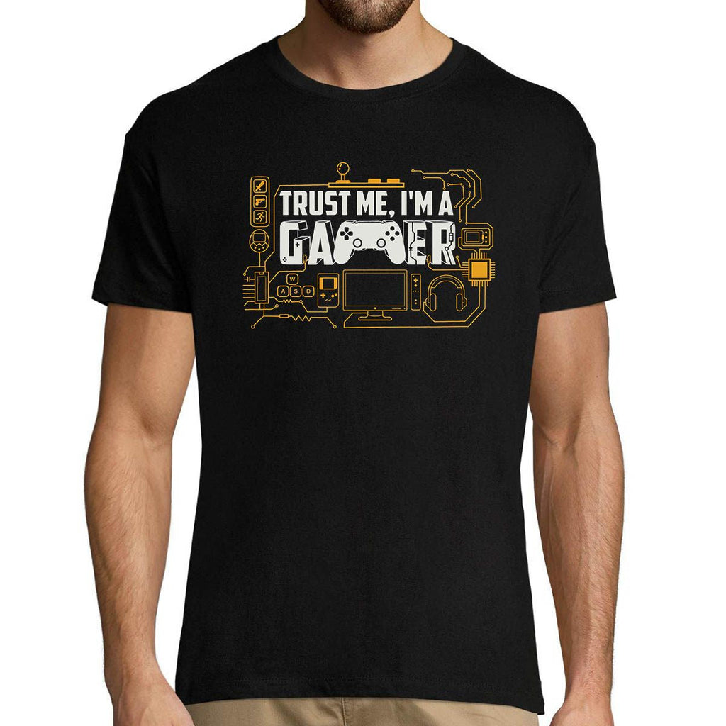 cadeau pour un gamer / une gameuse - T-shirt Homme Trust me I'm a gamer  Noir