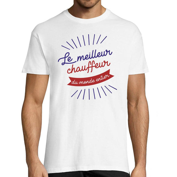 cadeau pour un chauffeur de taxi - T-shirt homme Chauffeur Le Meilleur du Monde