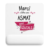 Tapis de souris ergonomique avec repose-poignet, accessoire bureau pour femme et homme, fête des pères, cadeau pas cher, idée cadeau fête des mères, secret santa, départ à la retraite, télétravail et gaming