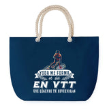 Sac de plage Bleu anse corde VTT Légende Humour Geek