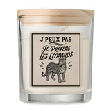 Bougie Parfumée Vanille J’peux pas je préfère les Léopards