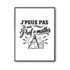 Poster J’peux pas je suis Prof de maths