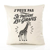 Housse de Coussin J’peux pas je préfère les Girafes