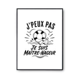 Poster J’peux pas je suis Maître-nageur