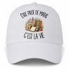 Casquette Blanche Être prof de maths c'est la vie