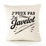 Housse de Coussin J’peux pas j’ai Javelot