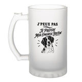 Verre à Bière J’peux pas je préfère mon Épagneul Breton
