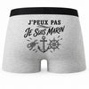Boxer Homme J’peux pas je suis Marin – Impression au dos