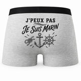 Boxer Homme J’peux pas je suis Marin – Impression au dos