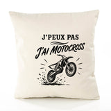 Housse de Coussin J’peux pas j’ai Motocross