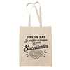 Tote Bag Beige J’peux pas je préfère m’occuper de mes Succulentes