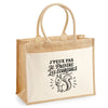 Sac Cabas Jute avec Poche J’peux pas je préfère les Écureuils