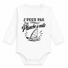 Body Bébé Manches Longues J’peux pas j’ai planche à voile J'peux pas minimaliste