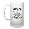 Verre à Bière J’peux pas je suis Assistant social