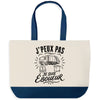 Grand Sac Cabas Fond Bleu J’peux pas je suis Éboueur