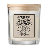 Bougie Parfumée Vanille J’peux pas je préfère mon Teckel