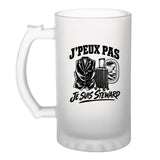 Verre à Bière J’peux pas je suis Steward