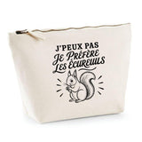 Trousse Beige J’peux pas je préfère les Écureuils