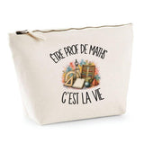 Trousse Beige Être prof de maths c'est la vie